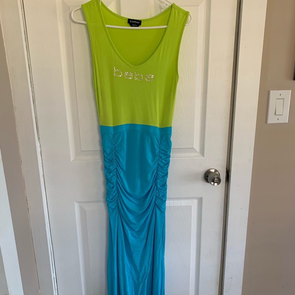 Bebe Colorblock Maxi Dress